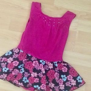Girls Dance/Gymnastics Leotard  skirt 8/10